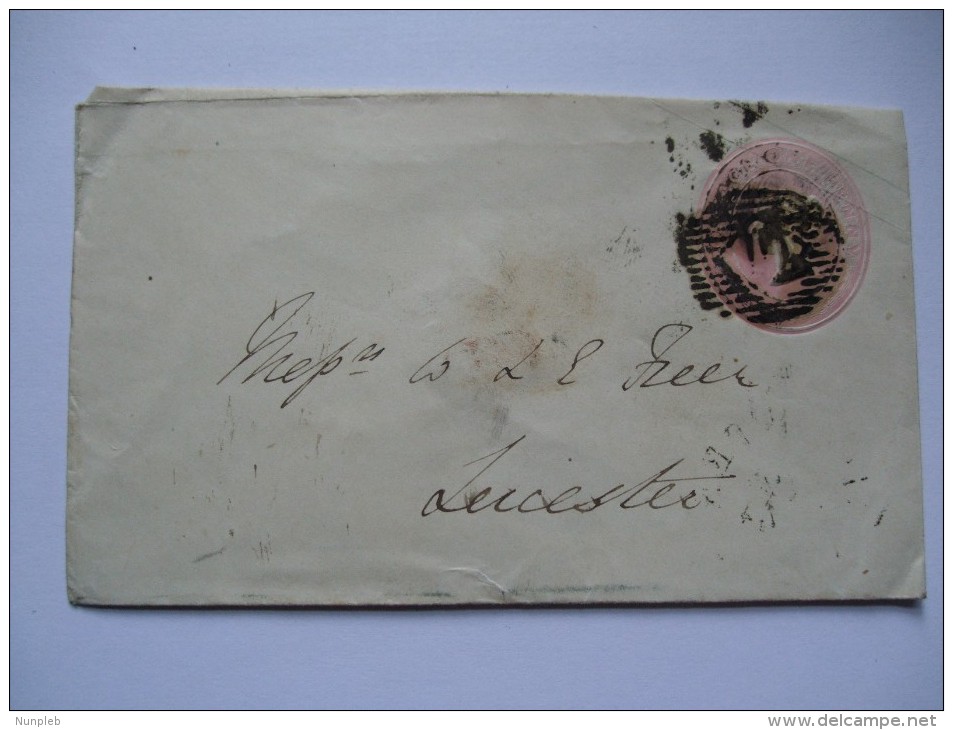 GB VICTORIA 1844 COVER TO LEICESTER WITH W CODED TYPE CIRCLE MARK - Storia Postale