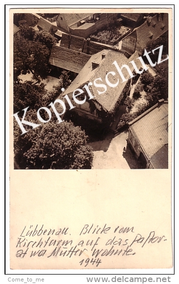 Lübbenau 1944, Blick Vom Kirchturm Auf Pastorat  (z1333) - Luebbenau