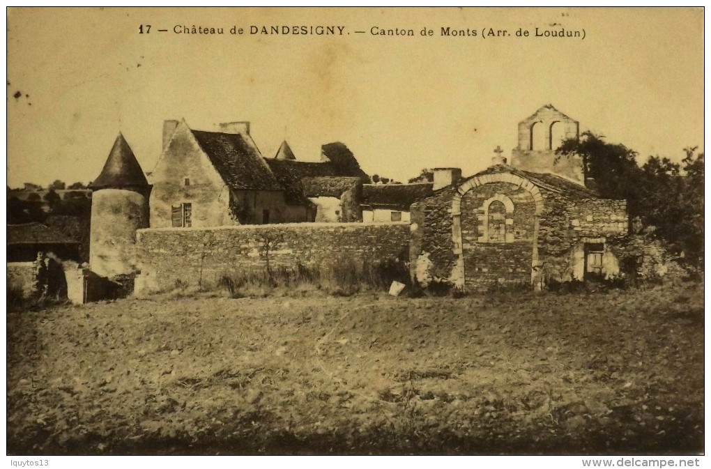 C.P.A. - Monts Sur Guesnes - Château De Dandesigny - Trés Bon état - Tamponné OR (origine Rurale) - Monts Sur Guesnes