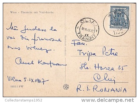 6286- POSTCARD, VIENNA- VOTIV CHURCH PANORAMA - Kirchen