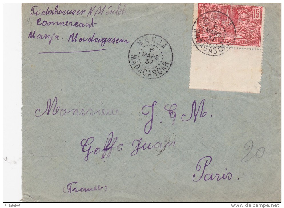 MADAGASCAR   LETTRE CURIOSITE - Lettres & Documents