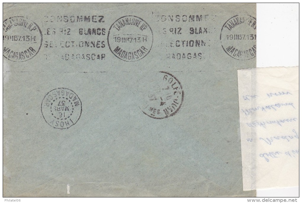 MADAGASCAR   LETTRE CURIOSITE - Lettres & Documents