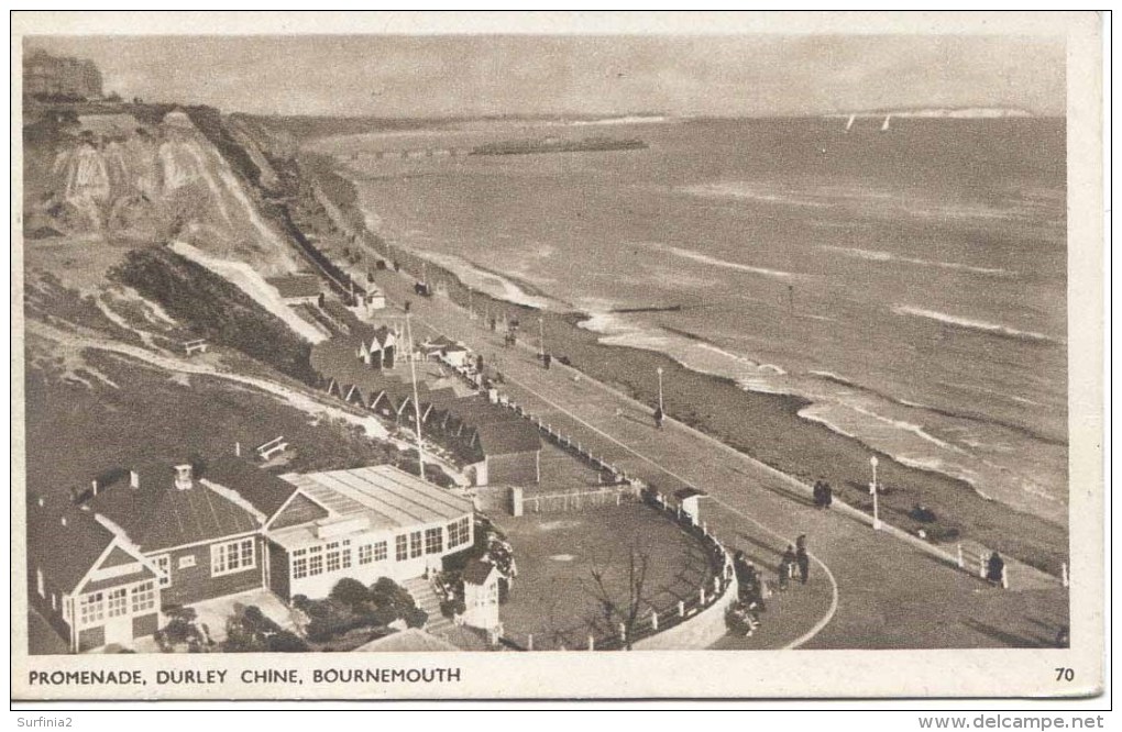 DORSET - BOURNEMOUTH -  DURLEY CHINE PROMENADE Do580 - Bournemouth (hasta 1972)