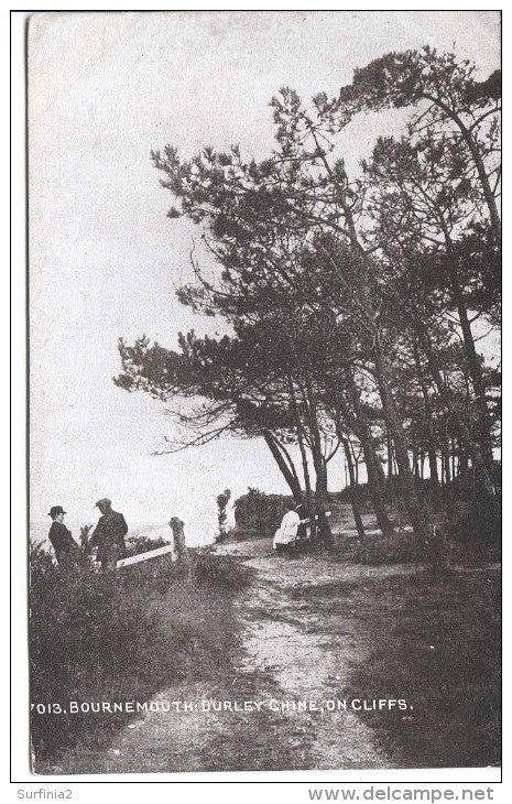 DORSET - BOURNEMOUTH -  DURLEY CHINE, ON CLIFFS Do582 - Bournemouth (until 1972)