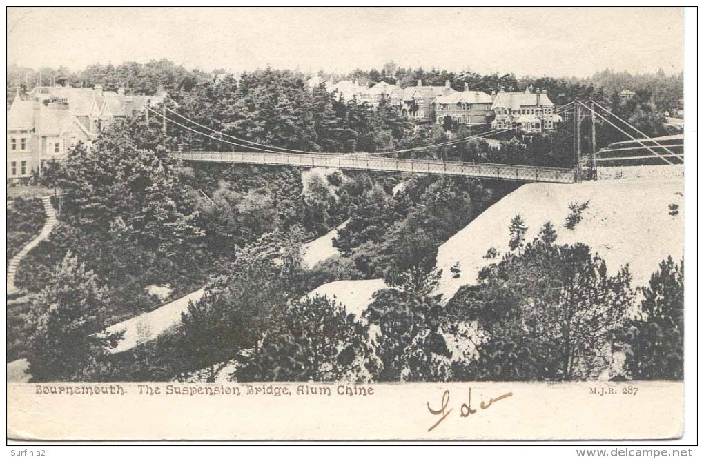 DORSET - BOURNEMOUTH -  THE SUSPENSION BRIDGE, ALUM CHINE 1904 Do587 - Bournemouth (until 1972)