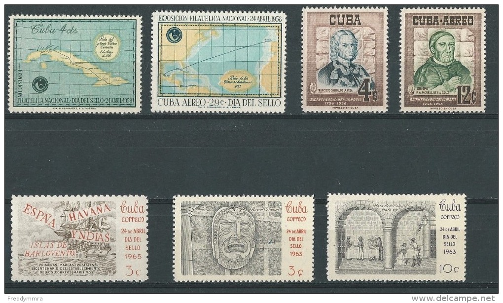 Cuba: 434 + 478 + 841 + 665/ 666 + PA 180 ** + PA 128 * - Neufs