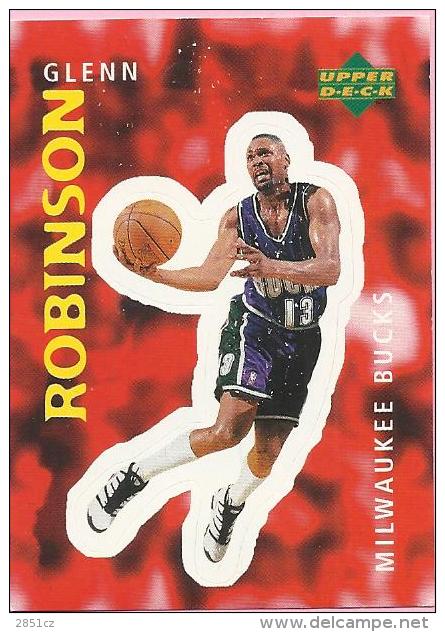 Sticker - UPPER DECK, 1997. - Basket / Basketball, No 263 - Gelnn Robinson, Milwaukee Bucks - Sonstige & Ohne Zuordnung