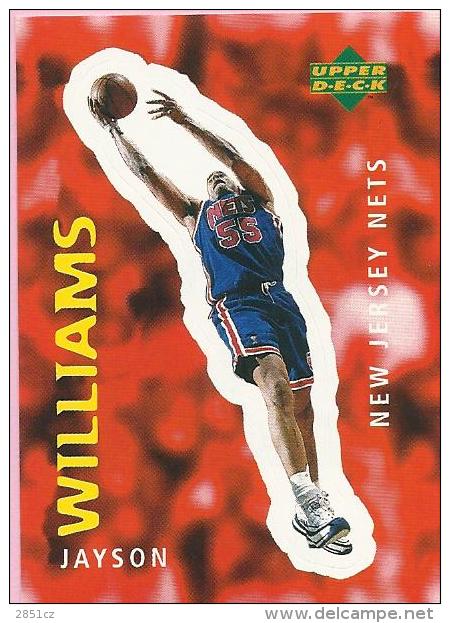 Sticker - UPPER DECK, 1997. - Basket / Basketball, No 268 - Jayson Williams, New Jersey Nets - Andere & Zonder Classificatie