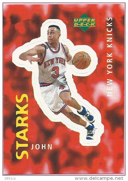 Sticker - UPPER DECK, 1997. - Basket / Basketball, No 284 - John Starks, New York Knicks - Autres & Non Classés