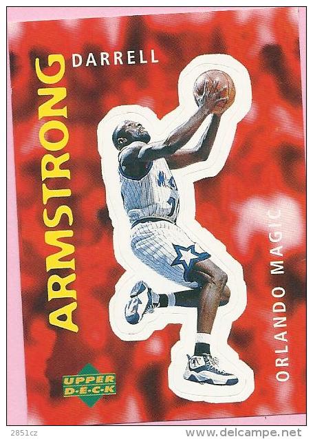 Sticker - UPPER DECK, 1997. - Basket / Basketball, No 290 - Darrell Armstrong, Orlando Magic - Otros & Sin Clasificación