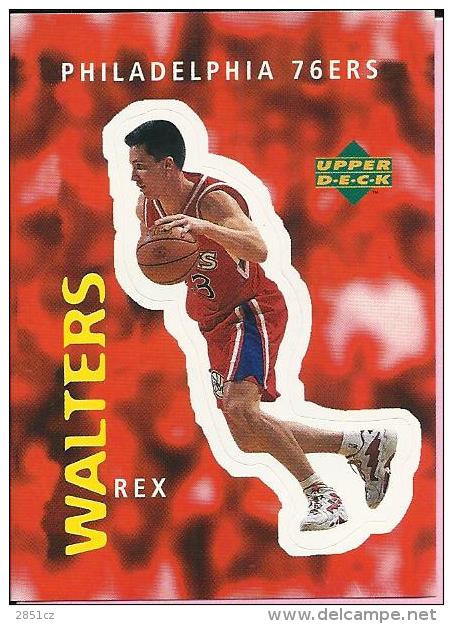 Sticker - UPPER DECK, 1997. - Basket / Basketball, No 307- Rex Walters, Philadelphia 76ers - Otros & Sin Clasificación