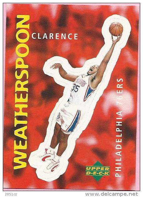 Sticker - UPPER DECK, 1997. - Basket / Basketball, No 310 - Clarence Weatherspoon, Philadelphia 76ers - Other & Unclassified