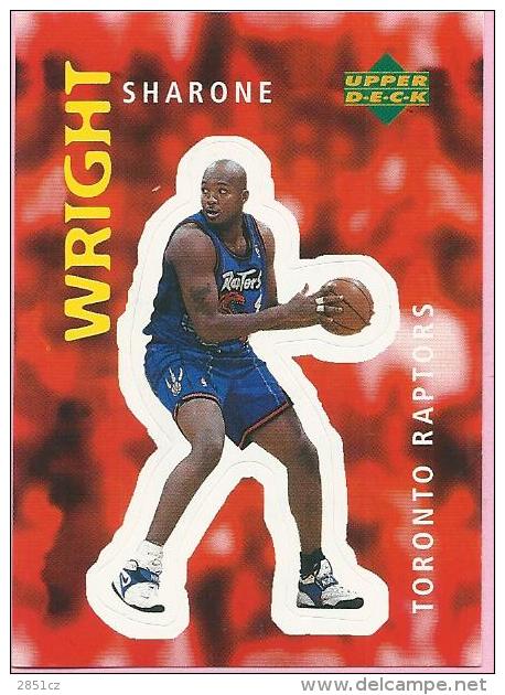 Sticker - UPPER DECK, 1997. - Basket / Basketball, No 311 - Sharone Wright, Toronto Raptors - Sonstige & Ohne Zuordnung