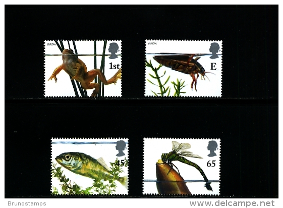 GREAT BRITAIN - 2001  POND LIFE/EUROPA  SET  MINT NH - Neufs