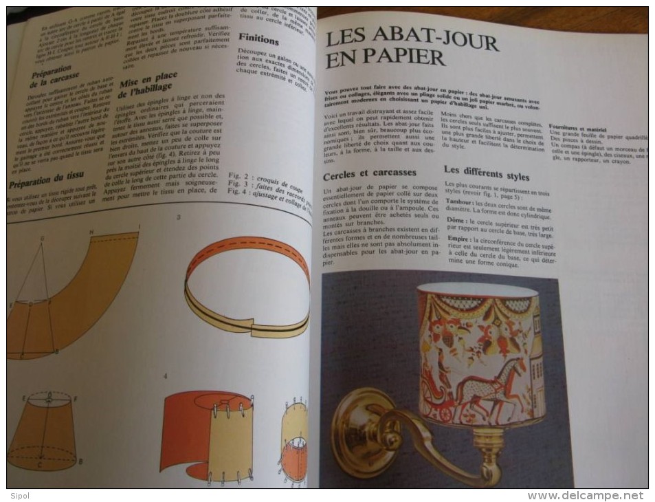 Les Abat- Jours Manu Presse Des Activités Manuelles Pour Le Temps Des Loisirs 88 Pages BE  1976 - Innendekoration