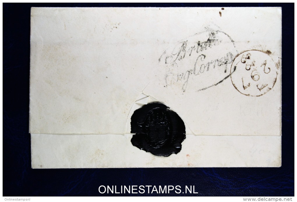 Omslag / Cover  Engeland Naar Amsterdam, Brielle Eng. Corresp. Korteweg Nr 141 - ...-1852 Préphilatélie