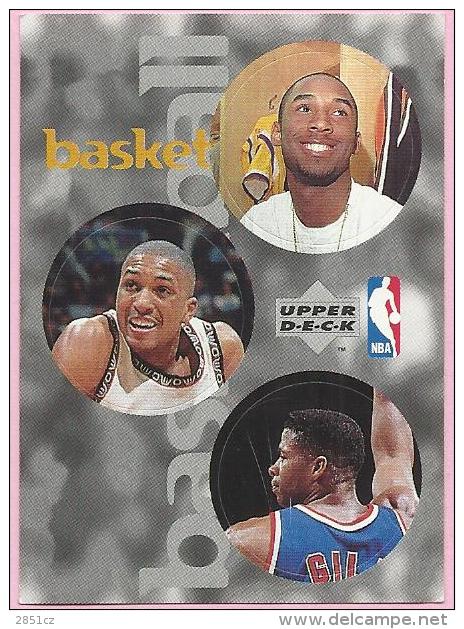 Sticker - UPPER DECK, 1997. - Basket / Basketball, NBA, No 65 / 152 / 274 - Andere & Zonder Classificatie