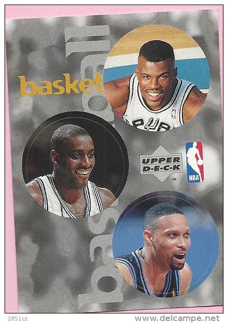 Sticker - UPPER DECK, 1997. - Basket / Basketball, NBA, No 118 / 195 / 214 - Altri & Non Classificati