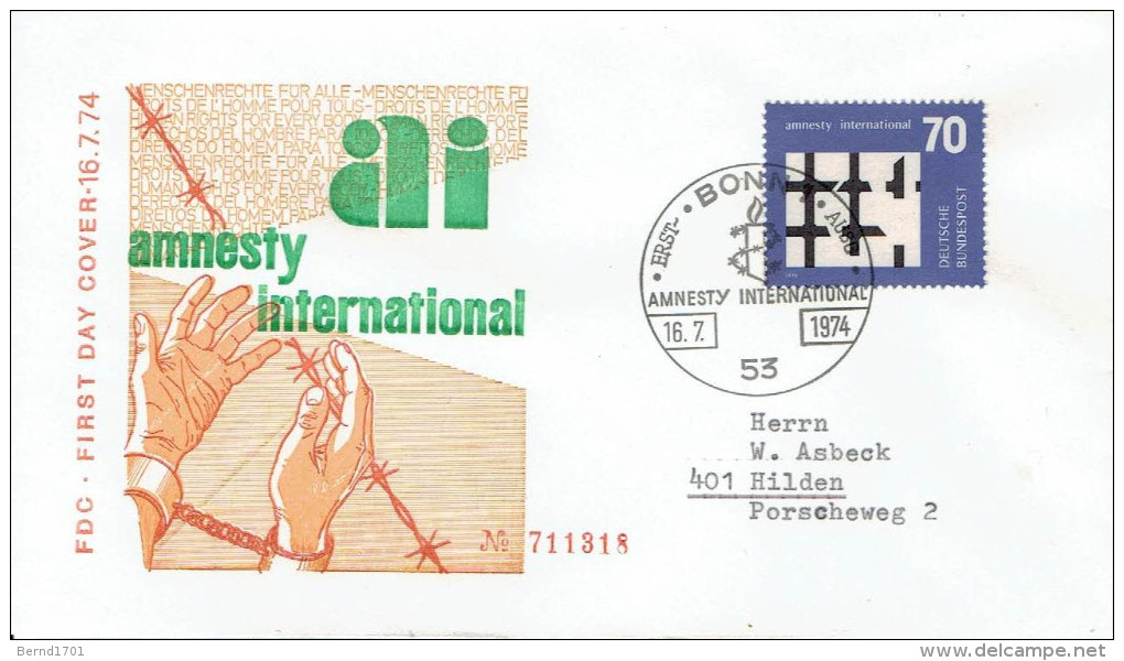 Germany - FDC Mi-Nr. 814 (y829)- - 1971-1980