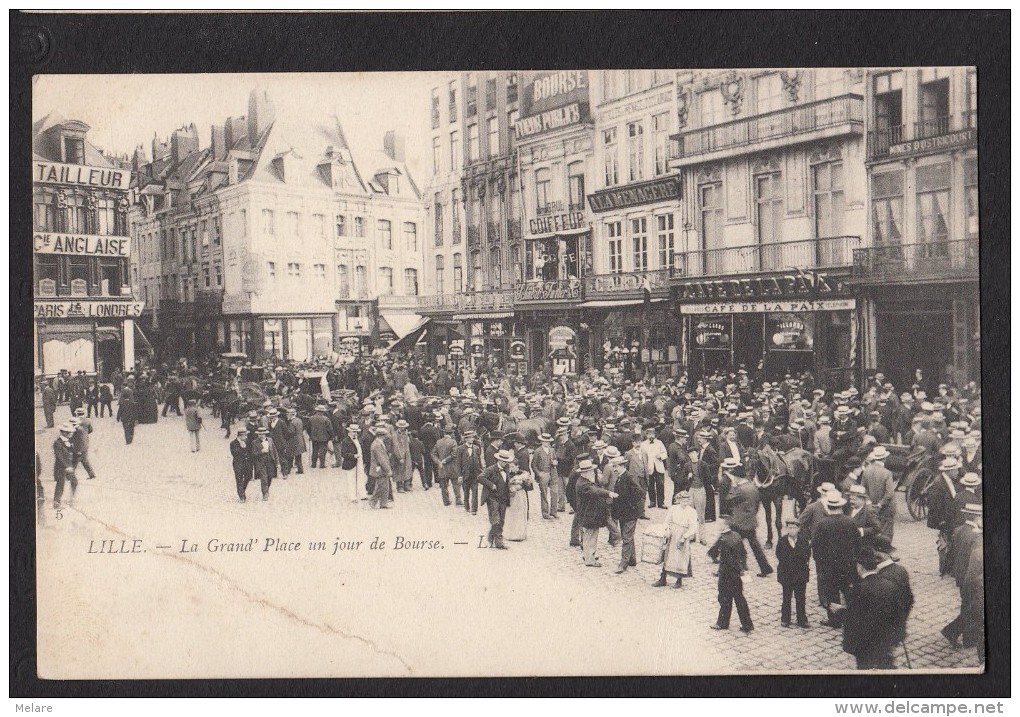 59 LILLE La Grand Place Un Jour De Bourse - Lille