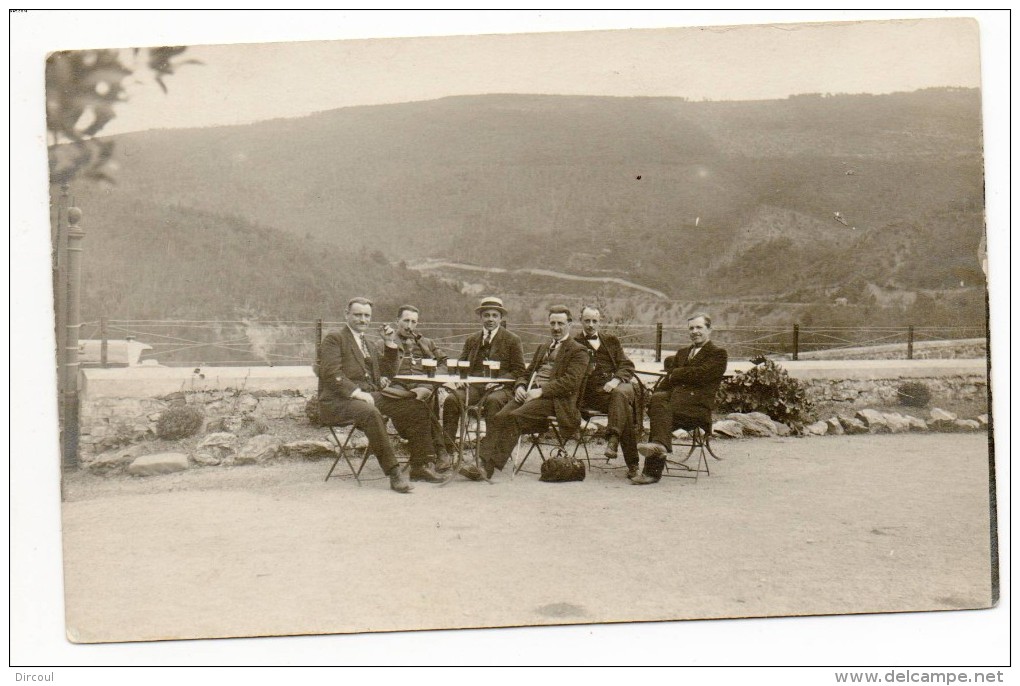 29220  -  Coo   Terrasse  De  L'hôtel De La Cascade -  1922  -  Carte Photo - Trois-Ponts