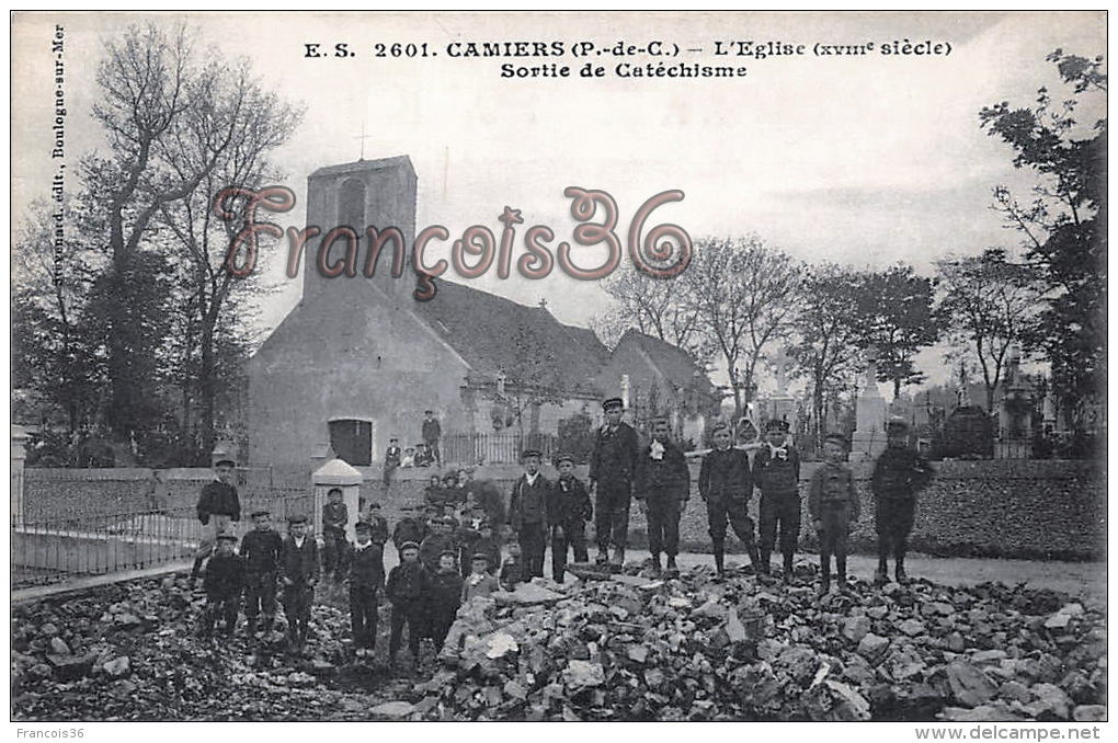 (62) Camiers - L'église (XVIIIe Siècle) - Sortie De Catéchisme - Excellent état - 2 Scans - Autres & Non Classés