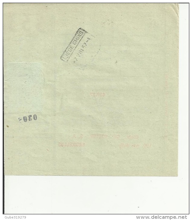 BELGIUM 1957 - BORDEREAU COLIS POSTEAUX  AVEC TIMBRE COLIS P. 19 (EX 18) F. NR 553  DE SCHAAARBEEK ?? A LIEGE AUG 6,1957 - Reisgoedzegels [BA]