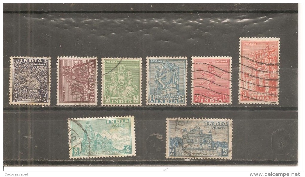 India Nº Yvert 7-12, 14-19 (usado) (o) - Used Stamps