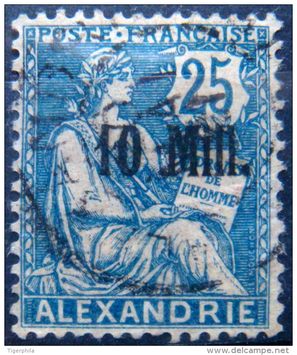 ALEXANDRIA 1921 10m On 25c Human Rights USED SG44 CV£6.25 - Oblitérés