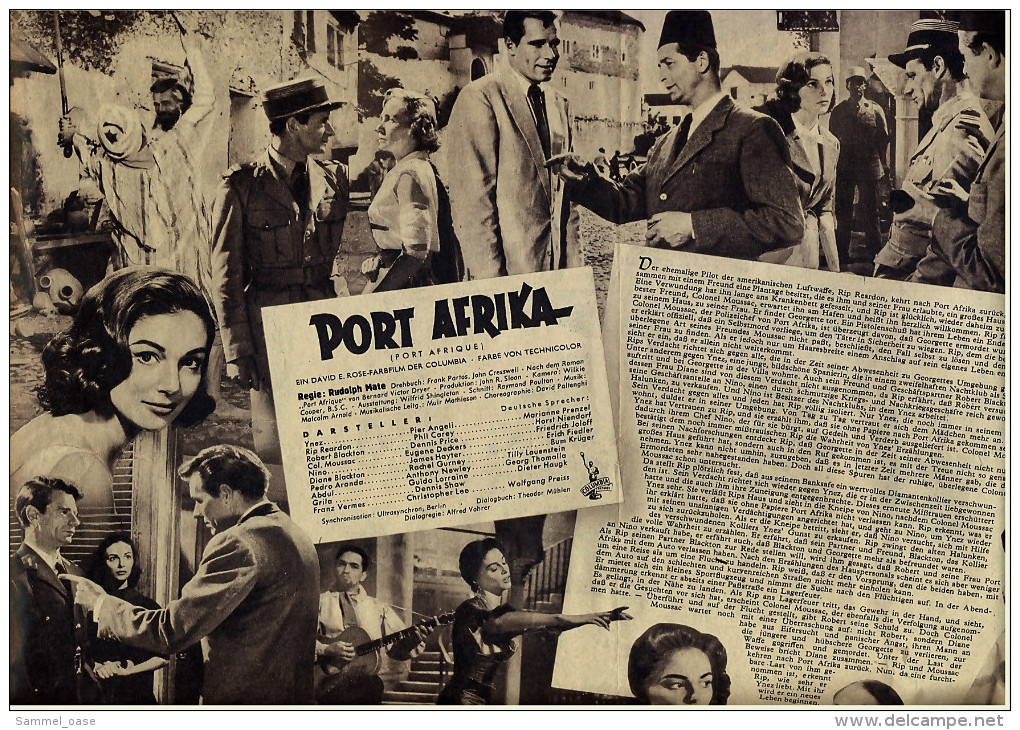 Illustrierte Film-Bühne  -  Port Afrika  -  Mit Pier Angeli , Phil Carey  -  Filmprogramm Nr. 3449 Von 1956 - Zeitschriften