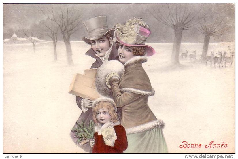 CPA Femme Avec Chapeau Et Enfant Fleur Panier ( Carte De Vienne ? ) Circulée Timbrée 1903 Etoile - Moda