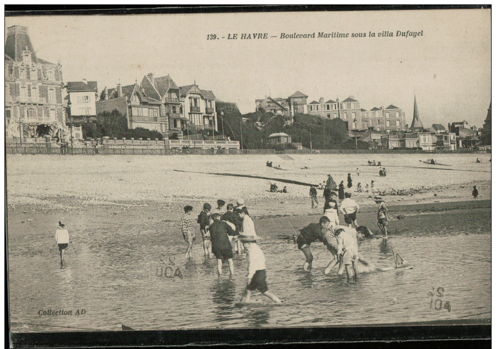 Cpa 139.   LE HAVRE.  Boulevard Maritime  Sous La Villa Dufayet,  Bien Animée Avec ENFANTS - Non Classés