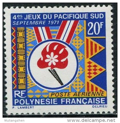 FN1226 Polynesia 1971 South Pacific Games Emblem 1v MNH - Unused Stamps