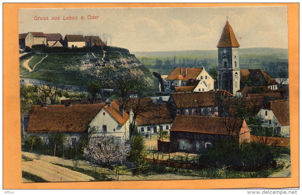 Gruss Aus Lebus A Oder 1908 Postcard - Lebus