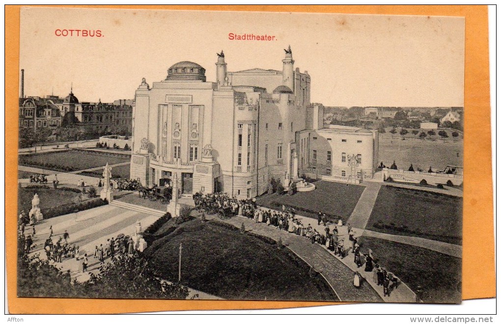 Cottbus Stadttheater 1908 Postcard - Cottbus