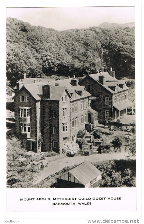 RB 995 - Real Photo Postcard - Mount Argus Methodist Guild Guest House - Barmouth Merionethshire Wales - Merionethshire