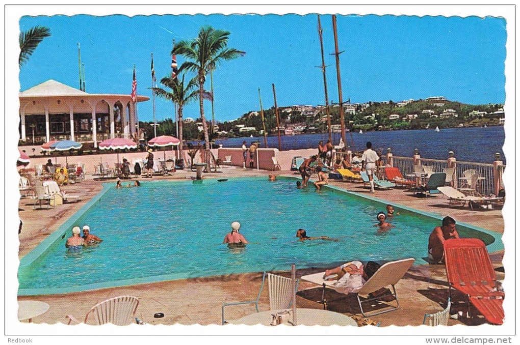 RB 995 - 1967 Postcard - The Pool At The Princess Hotel - Bermuda 9d Rate To UK - Bermudes