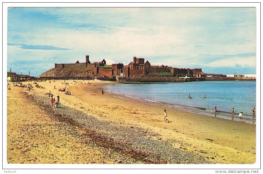 RB 995 -  1965 Postcard - Peel Castle Isle Of Man - Good Slogan Postmark Motorcycling Six Day Trial - Isle Of Man