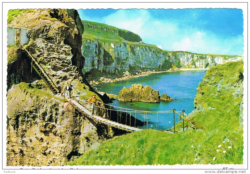 RB 995 -  Bamforth Postcard - Rope Bridge Carrick-a-Rede  Antrim Ireland - Antrim