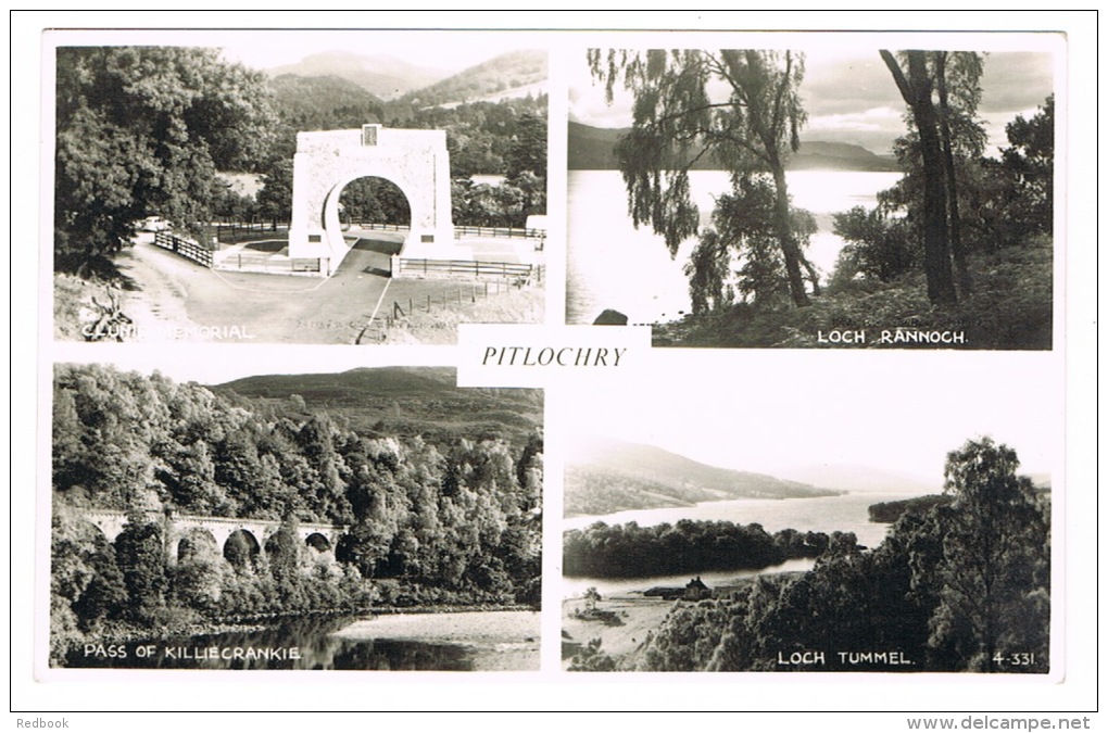 RB 995 -  Judges Real Photo Multiview Postcard - Pitlochry Perthshire Scotland - Perthshire