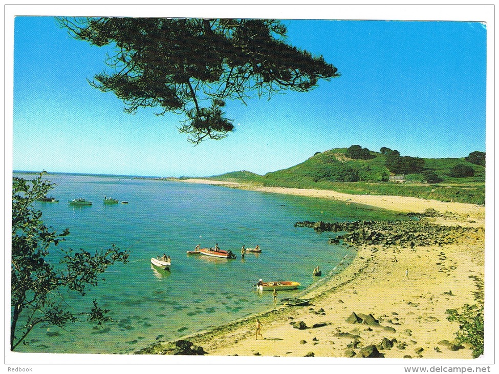 RB 996 -  Postcard -  Beach &amp; Boats From Herm Harbour - Channel Islands - Herm