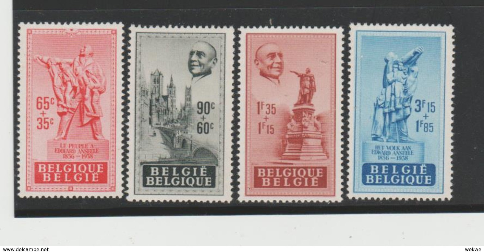 Bel/ Mi.824/27**  Belgien - , 1948 Eduard Anseele  MNH - Ungebraucht