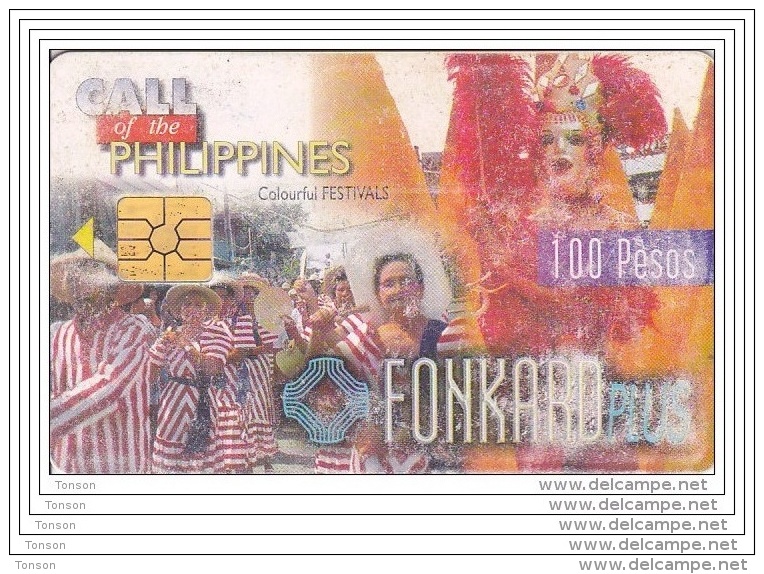 Philippines, PHI-TC-002d, Colourful Festivals - 09.30.99, 2 Scans.   Please Read - Philippines
