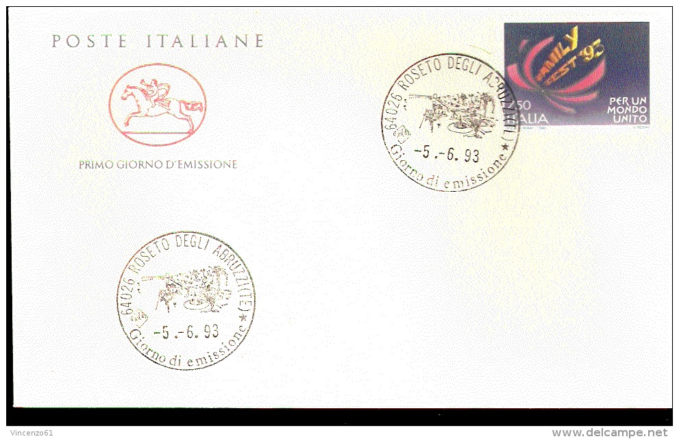 1993 BUSTA CON ANNULLO FDC  ``Familyfest ´93’’. - Altri & Non Classificati