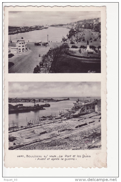 28bis - BOULOGNES/ MER - Le Port Et Les Quais (Avant Et Apprès La Guerre) - Boulogne Sur Mer