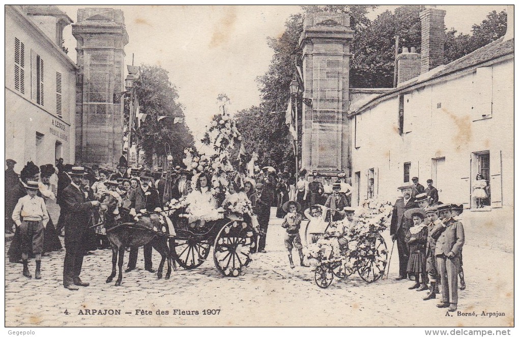 ARPAJON - Fête Des Fleurs 1907 - Arpajon