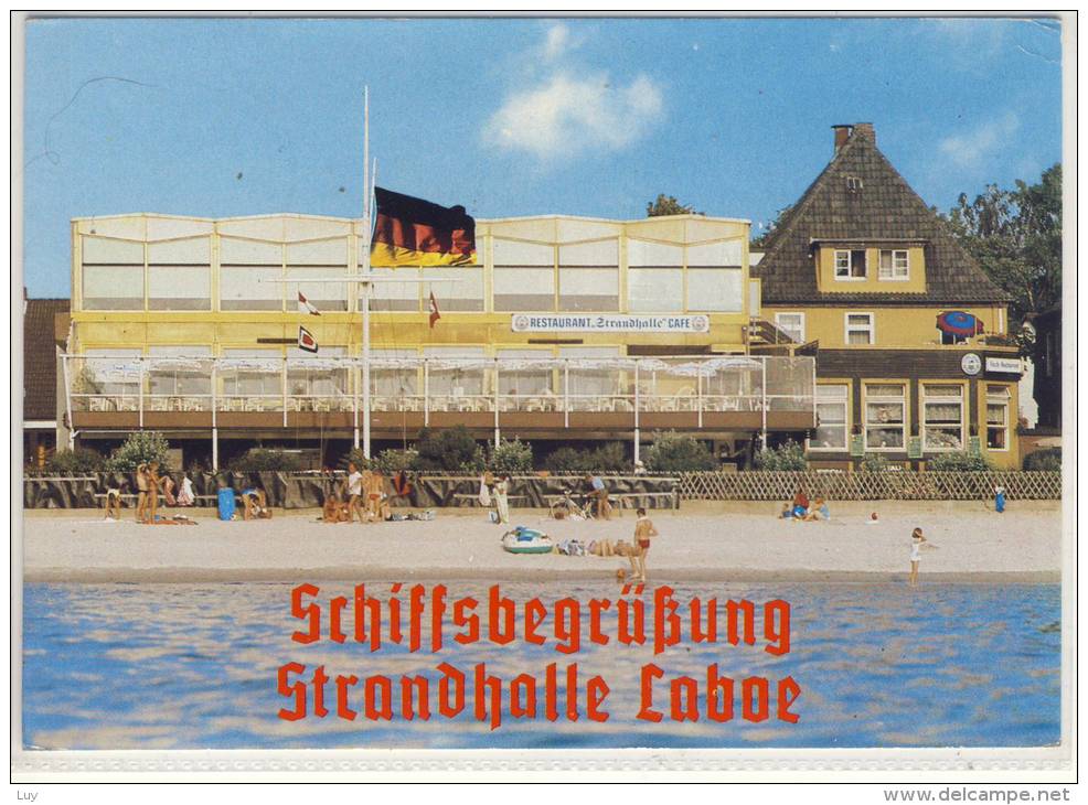 Schiffsbegrüßung Restaurant "STRANDHALLE", LABOE; Ostseebad ... - Laboe