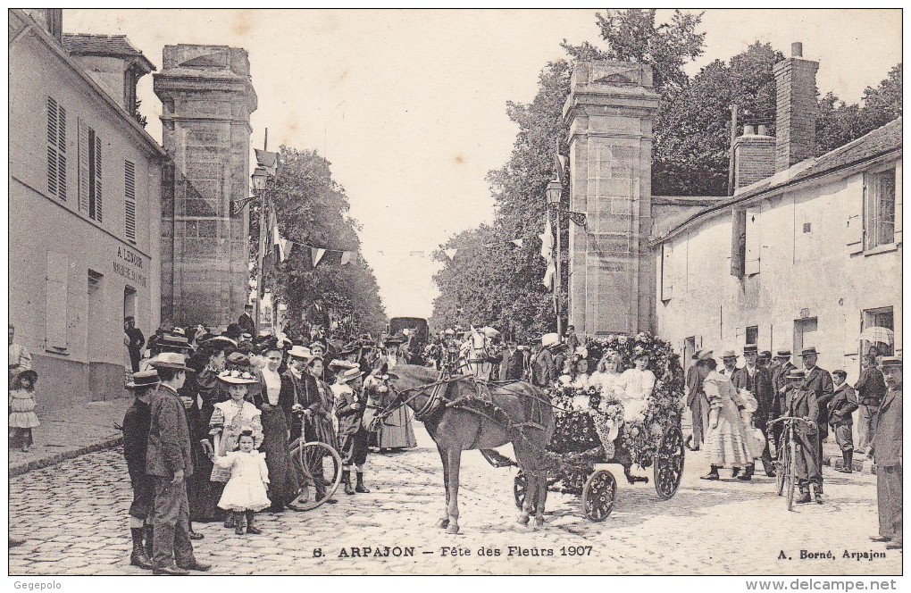 ARPAJON - Fete Des Fleurs 1907 - Arpajon