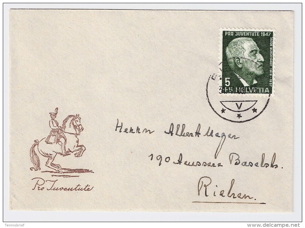 Schweiz, PJ, 1947,  " Briefli " , S378 - Briefe U. Dokumente