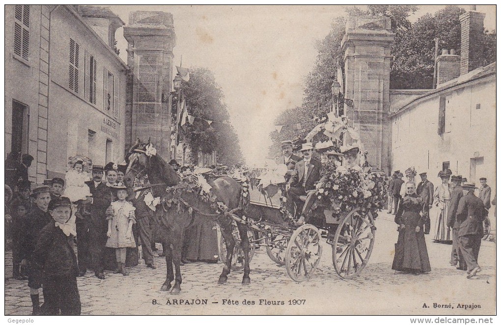 ARPAJON - Fête Des Fleurs 1907 - Arpajon